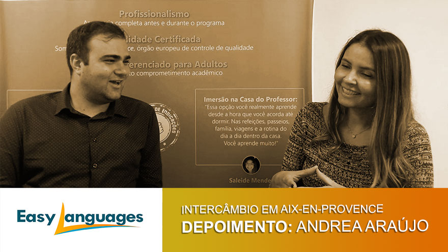 Capa Youtube depoimento Andrea intercâmbio em Aix-en-Provence
